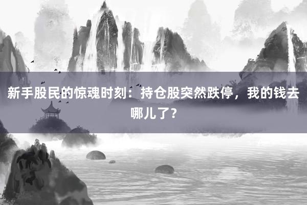 新手股民的惊魂时刻：持仓股突然跌停，我的钱去哪儿了？